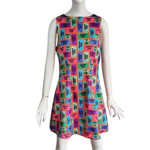 HAYLEY ELSAESSER Carnival Ride Admit One Fit n Flare A Line Dress Sz L NWT $240